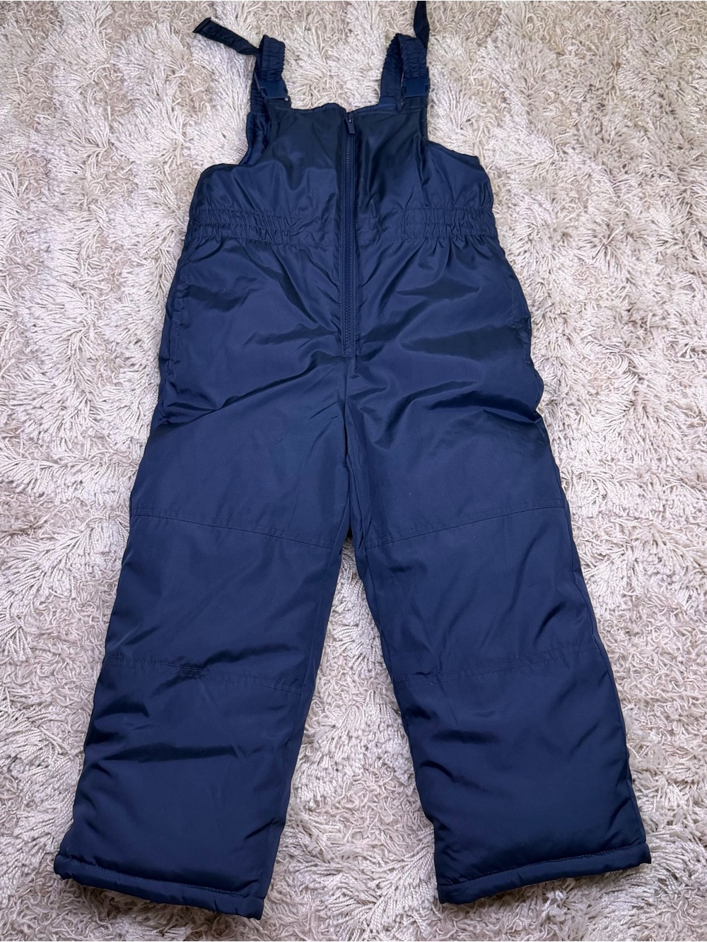 Carters Kids Snow Bib Pants M 5-6 Navy Blue Insulated Adjustable Straps